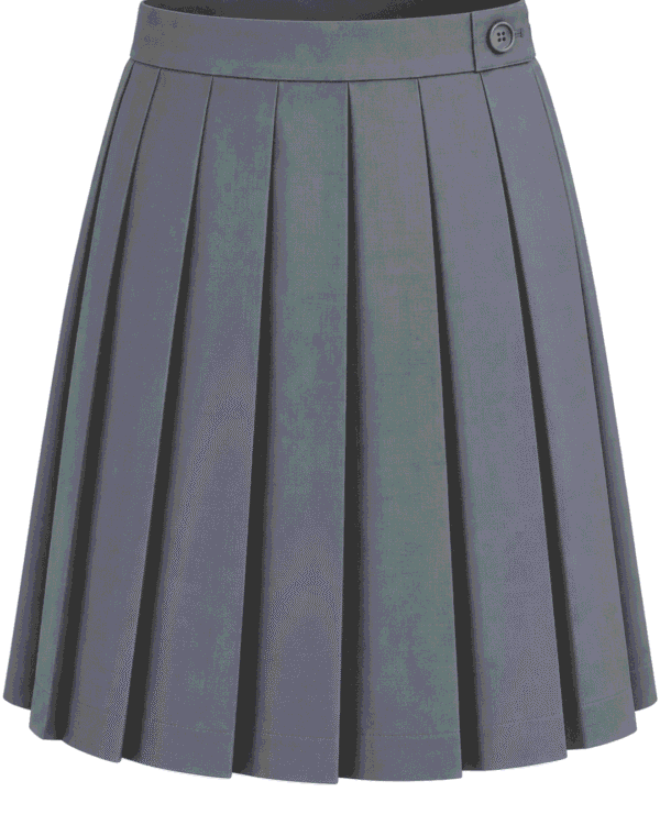 Premium School Uniform Pleated Skirt – Grey