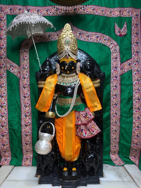 Premium Green & Orange Traditional Bhagwan Ji Poshak